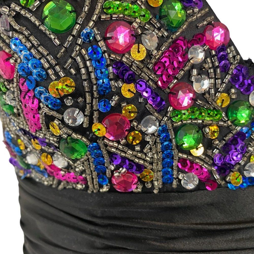 Partytime Womens Formal Maxi Dress | 6 | Sequin Jeweled | Prom Dance - Picture 5 of 14